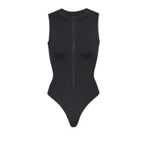 Skims Swim Zip Front Sleeveless One Piece